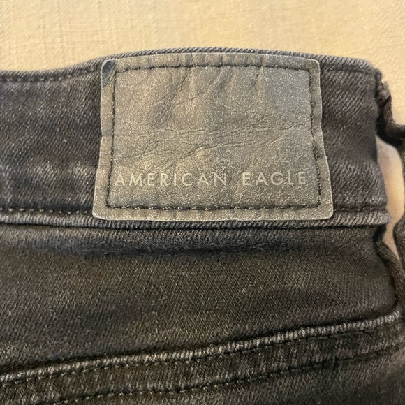 American Eagle Outfitters Black Ripped Skinny Jeans - Picture 5 of 8